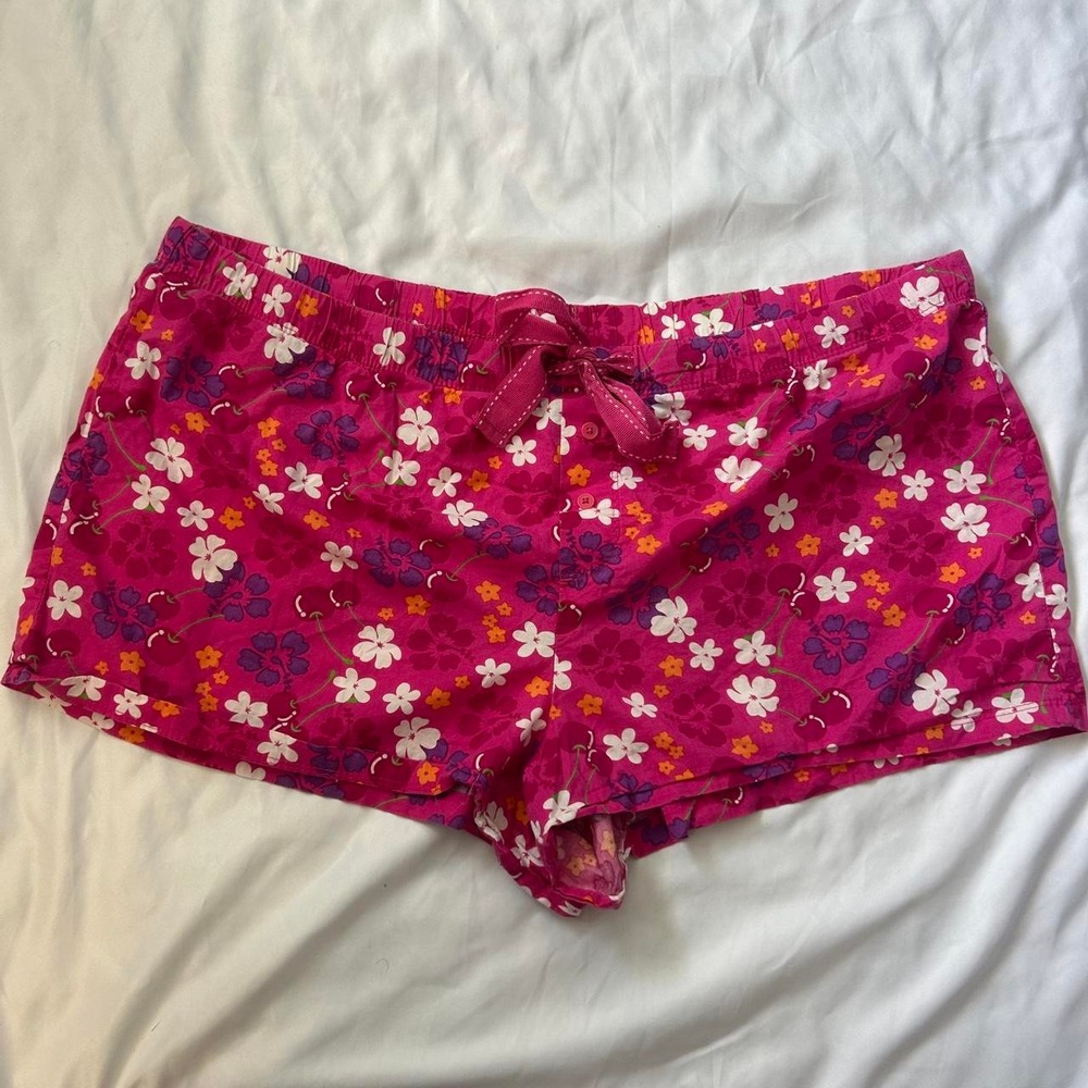 Y2k Low Rise Pajama Shorts